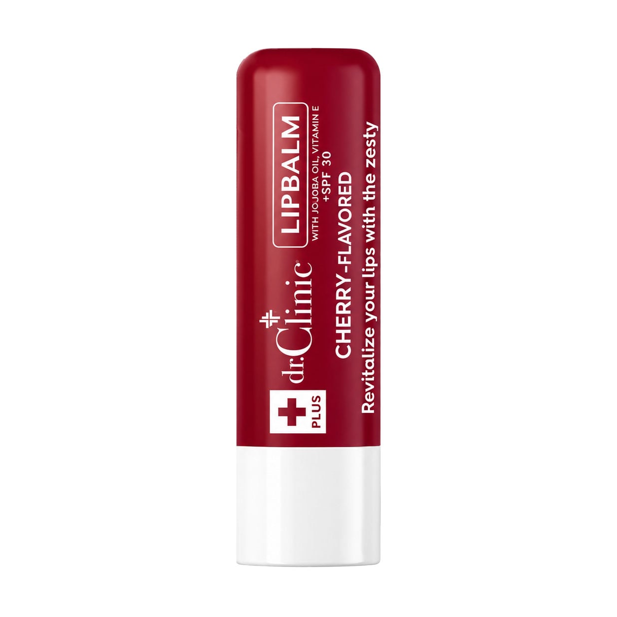 Бальзам для губ Dr.Clinic Moisturizer Lip Protector Lipbalm, SPF 30, Cherry з олією жожоба та вітаміном Е, 4 г