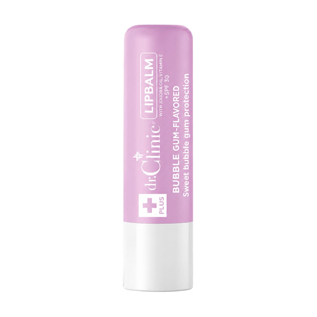 Бальзам для губ Dr.Clinic Moisturizer Lip Protector Lipbalm, SPF 30, Bubble Gum з олією жожоба та вітаміном Е, 4 г